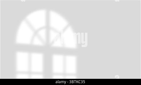 Schatten von Fenstern, Öffnungen und tropischen Pflanzen. Hochwertige Schatten. Vektorabbildung Ai- und EPS-Datei. Stock Vektor