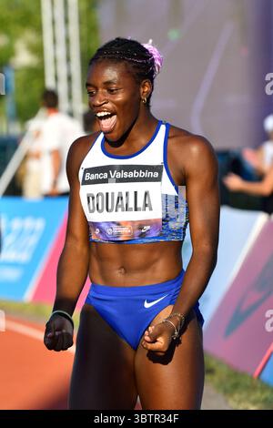 Brescia, Italien. Juli 2025. DOUALLA EDIMO Kelly ann maevane (ITA) während des Grand Prix di Brescia, internationales Leichtathletikspiel in Brescia, Italien, 15. Juli 2025 Credit: Independent Photo Agency/Alamy Live News Stockfoto