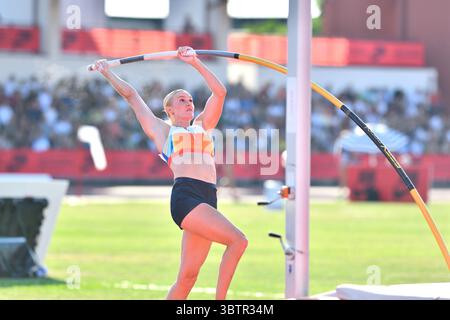 Brescia, Italien. Juli 2025. MOON Katie (USA) während des Grand Prix di Brescia, internationales Leichtathletikspiel in Brescia, Italien, 15. Juli 2025 Credit: Independent Photo Agency/Alamy Live News Stockfoto