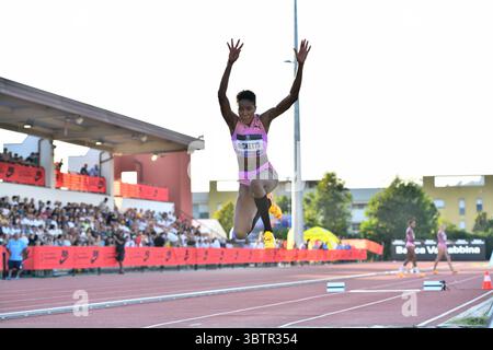 Brescia, Italien. Juli 2025. RICKETTS Shanieka (JAM) während des Grand Prix di Brescia, internationales Leichtathletikspiel in Brescia, Italien, 15. Juli 2025 Credit: Independent Photo Agency/Alamy Live News Stockfoto