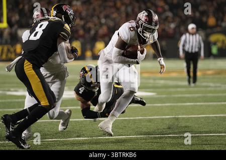 16. November 2019, Iowa City, IA, USA: Minnesota-Wide-Receiver Tyler Johnson (6) startet am Samstag, den 16. November 2019, im Kinnick Stadium in Iowa City, Iowa, einen Touchdown gegen Iowa im vierten Quartal. Der Gastgeber Hawkeyes gewann mit 23:19. (Kreditbild: © TNS via ZUMA Wire) Stockfoto