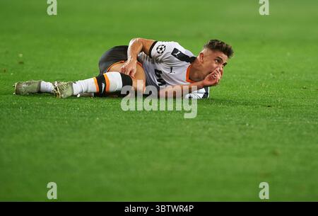 27. November 2019, Valencia, Spanien: Gabriel Paulista aus Valencia während des Spiels der Gruppe H der UEFA Champions League zwischen Valencia und Chelsea im Mestalla Stadium am 27. November 2019 in Valencia, Spanien (Foto: © AFP7 Via ZUMA Wire) Stockfoto