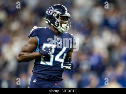 1. Dezember 2019: Tennessee Titans Wide Receiver Corey DavisÊ (84) während der NFL-Fußballspiele zwischen den Tennessee Titans und den Indianapolis Colts im Lucas Oil Stadium in Indianapolis, Indiana. Tennessee besiegte Indianapolis mit 31:17. John Mersits/CSM.(Kreditbild: &Copy; John Mersits/CSM via ZUMA Wire) Stockfoto