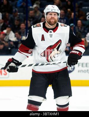 3. Dezember 2019: Die Arizona Coyotes stellen Phil Kessel (81) gegen die Columbus Blue Jackets in Columbus (Ohio) in ihrem Spiel ein. Brent Clark/CSM(Bild: &Copy; Brent Clark/CSM via ZUMA Wire) Stockfoto