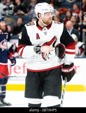 3. Dezember 2019: Die Arizona Coyotes stellen Phil Kessel (81) gegen die Columbus Blue Jackets in ihrem Spiel in Columbus, Ohio, in den Mittelpunkt. Brent Clark/CSM(Bild: &Copy; Brent Clark/CSM via ZUMA Wire) Stockfoto