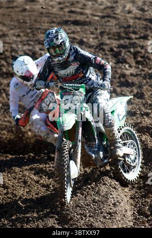 11. Oktober 2020, Arroyomolinos, MADRID, SPANIEN: 93-in-Action während der MX2-Weltmeisterschaft, Spanien Grand Prix, gefeiert auf der Intu Xanadu Track am 11. oktober 2020 in Arroyomolinos, Madrid, Spanien. (Bild: © Oscar J. Barroso/AFP7 via ZUMA Wire) Stockfoto