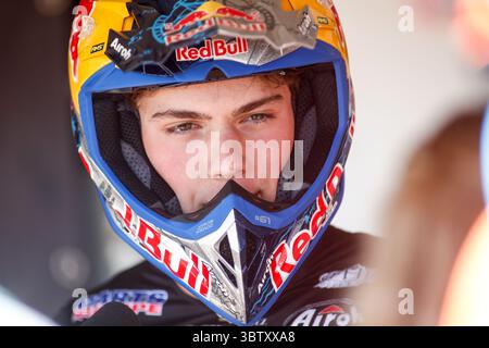 11. Oktober 2020, Arroyomolinos, MADRID, SPANIEN: Jorge Prado os Spain in Aktion während der MXGP World Championship, Spanien Grand Prix, gefeiert am 11. oktober 2020 auf der Intu Xanadu Track in Arroyomolinos, Madrid, Spanien. (Bild: © Oscar J. Barroso/AFP7 via ZUMA Wire) Stockfoto