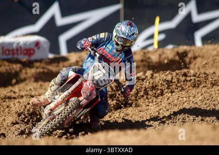 11. Oktober 2020, Arroyomolinos, MADRID, SPANIEN: Stephen Rubini von Frankreich im Einsatz während der MX2-Weltmeisterschaft, Spanien Grand Prix, gefeiert am 11. oktober 2020 auf der Intu Xanadu Track in Arroyomolinos, Madrid, Spanien. (Bild: © Oscar J. Barroso/AFP7 via ZUMA Wire) Stockfoto