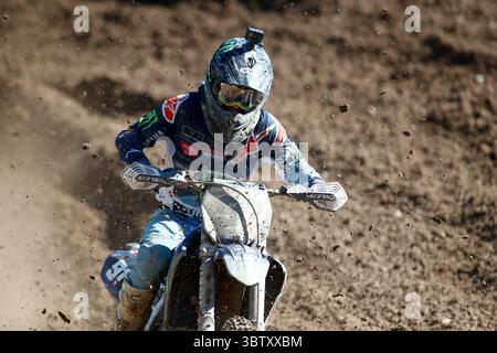 11. Oktober 2020, Arroyomolinos, MADRID, SPANIEN: Jeremy Seewer aus der Schweiz in Aktion während der MXGP-Weltmeisterschaft, Spanien Grand Prix, gefeiert auf der Intu Xanadu Track am 11. oktober 2020 in Arroyomolinos, Madrid, Spanien. (Bild: © Oscar J. Barroso/AFP7 via ZUMA Wire) Stockfoto
