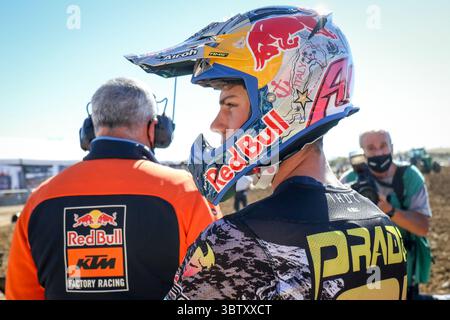 11. Oktober 2020, Arroyomolinos, MADRID, SPANIEN: Jorge Prado os Spain in Aktion während der MXGP World Championship, Spanien Grand Prix, gefeiert am 11. oktober 2020 auf der Intu Xanadu Track in Arroyomolinos, Madrid, Spanien. (Bild: © Oscar J. Barroso/AFP7 via ZUMA Wire) Stockfoto