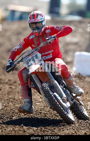 11. Oktober 2020, Arroyomolinos, MADRID, SPANIEN: Jordi Tixier aus Frankreich in Aktion während der MXGP-Weltmeisterschaft, Spanien Grand Prix, gefeiert am 11. oktober 2020 auf der Intu Xanadu Track in Arroyomolinos, Madrid, Spanien. (Bild: © Oscar J. Barroso/AFP7 via ZUMA Wire) Stockfoto