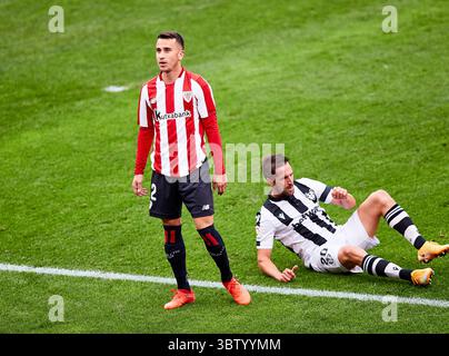 18. Oktober 2020, Bilbao, VIZCAYA, SPANIEN: Alex Berenguer vom Athletic Club während der spanischen Liga La Liga Santander, Fußballspiel zwischen Athletic Club de Bilbao und Levante UD im San Mames Stadion am 18. Oktober 2020 in Bilbao, Spanien. (Bild: © Inigo Larreina/AFP7 via ZUMA Wire) Stockfoto