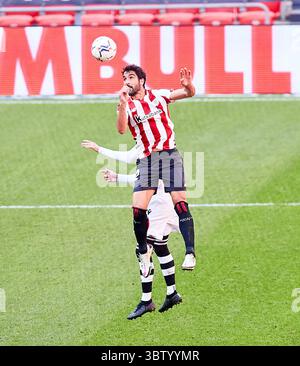 18. Oktober 2020, Bilbao, VIZCAYA, SPANIEN: Raul Garcia vom Athletic Club während der spanischen Liga La Liga Santander, Fußballspiel zwischen Athletic Club de Bilbao und Levante UD im San Mames Stadion am 18. Oktober 2020 in Bilbao, Spanien. (Bild: © Inigo Larreina/AFP7 via ZUMA Wire) Stockfoto