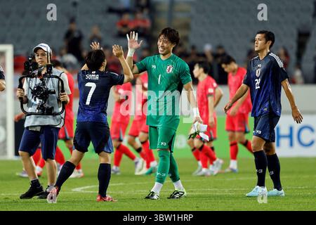 Yongin, Südkorea. Juli 2025. Keisuke Osako (JPN) Fußball/Fußball : EAFF E-1 Fußball-Meisterschaft 2025 Männer Spiel zwischen Japan und Südkorea im Yongin Mireu Stadium in Yongin, Südkorea . Quelle: AFLO/Alamy Live News Stockfoto