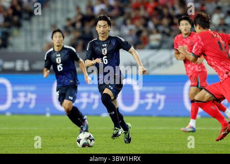 Yongin, Südkorea. Juli 2025. Hayao Kawabe (JPN) Fußball/Fußball : EAFF E-1 Fußball-Meisterschaft 2025 Männer Spiel zwischen Japan und Südkorea im Yongin Mireu Stadium in Yongin, Südkorea . Quelle: AFLO/Alamy Live News Stockfoto