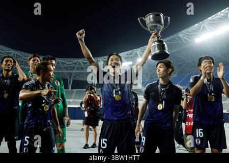 Yongin, Südkorea. Juli 2025. Sho Inagaki (JPN) Fußball/Fußball : EAFF E-1 Fußball Meisterschaft 2025 Männer Spiel zwischen Japan und Südkorea im Yongin Mireu Stadium in Yongin, Südkorea . Quelle: AFLO/Alamy Live News Stockfoto