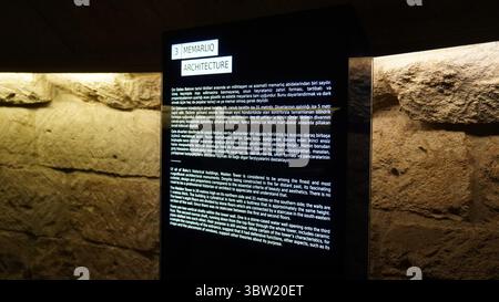 Im Inneren des Maiden Tower. Baku, Aserbaidschan. Stockfoto