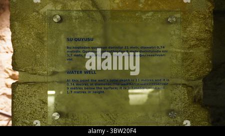 Im Inneren des Maiden Tower. Baku, Aserbaidschan. Stockfoto