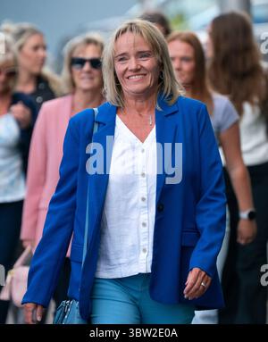 Dundee, Schottland, Großbritannien. Juli 2025. Die Krankenschwester des Arbeitsgerichts Sandie Peggie gegen NHS Fife kehrt in Dundee zurück. Bild: Sandie Peggie. Iain Masterton/Alamy Live News Stockfoto