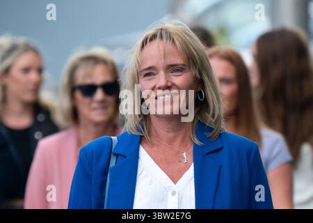 Dundee, Schottland, Großbritannien. Juli 2025. Die Krankenschwester des Arbeitsgerichts Sandie Peggie gegen NHS Fife kehrt in Dundee zurück. Bild: Sandie Peggie. Iain Masterton/Alamy Live News Stockfoto