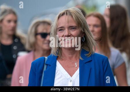 Dundee, Schottland, Großbritannien. Juli 2025. Die Krankenschwester des Arbeitsgerichts Sandie Peggie gegen NHS Fife kehrt in Dundee zurück. Bild: Sandie Peggie. Iain Masterton/Alamy Live News Stockfoto