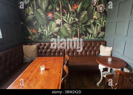 England, Somerset, Bath, Pulteney Arms Pub, Innenblick Stockfoto