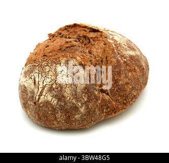 Sauerteig gesäuertes rundes Malzbrot mit verschiedenen Samen Stockfoto