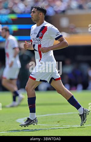 East Rutherford, USA, 13. Juli 2025. Achraf Hakimi von PSG, während des Spiels zwischen Chelsea FC und PSG zum Finale der FIFA Club-Weltmeisterschaft 2025, am 13. Juli 2025 im MetLife Stadium in East Rutherford, USA. Foto: Heuler Andrey/DiaEsportivo/Alamy Live News Stockfoto