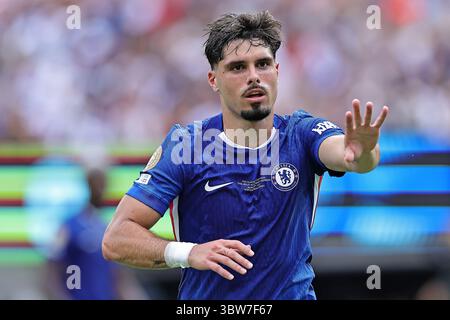 East Rutherford, USA, 13. Juli 2025. Pedro Neto vom Chelsea FC während des Spiels zwischen Chelsea FC und PSG zum Finale der FIFA Club-Weltmeisterschaft 2025 im MetLife Stadium in East Rutherford, USA, am 13. Juli 2025. Foto: Heuler Andrey/DiaEsportivo/Alamy Live News Stockfoto