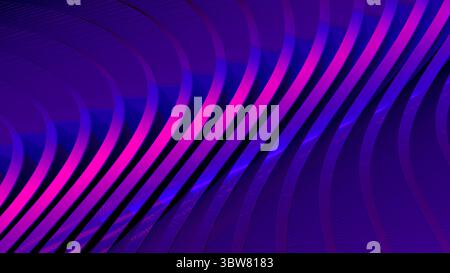 Illustration computergenerierter moderner blauer abstrakter Hintergrund mit welliger Textur Stockfoto