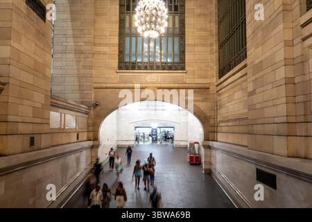 Das Grand Central Terminal ist ein sehr beliebtes Touristenziel, 2025, New York City, USA Stockfoto