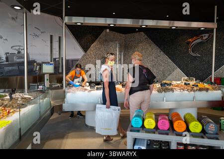 Juli 2020: Evian les Bains, Leman-See während der COVID-Pandemie (Foto: © Ania Freindorf/ZUMA Wire) Stockfoto