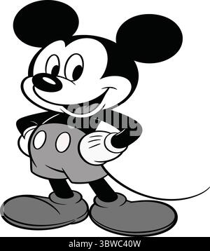 „Verspielter Cartoon-Charakter mit charmantem Lächeln“ Stock Vektor