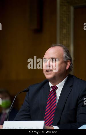 9. Dezember 2020, Washington, District of Columbia, USA: Charles W. Cook, Jr. tritt am Mittwoch, 9. Dezember 2020 vor einem Senatsausschuss für Umwelt und öffentliche Arbeiten â€“ SubCommittee on Clean Air and Nuclear Safety Hearing vor, um Mitglied des Board of Directors der Tennessee Valley Authority im Dirksen Senate Office Building am Capitol Hill in Washington, DC zu werden. Beschreibung: Rod Lamkey/CNP (Abbildung: © Rod Lamkey – CNP/CNP via ZUMA Wire) Stockfoto