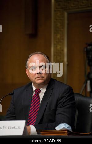 9. Dezember 2020, Washington, District of Columbia, USA: Charles W. Cook, Jr. tritt am Mittwoch, 9. Dezember 2020 vor einem Senatsausschuss für Umwelt und öffentliche Arbeiten â€“ SubCommittee on Clean Air and Nuclear Safety Hearing vor, um Mitglied des Board of Directors der Tennessee Valley Authority im Dirksen Senate Office Building am Capitol Hill in Washington, DC zu werden. Beschreibung: Rod Lamkey/CNP (Abbildung: © Rod Lamkey – CNP/CNP via ZUMA Wire) Stockfoto