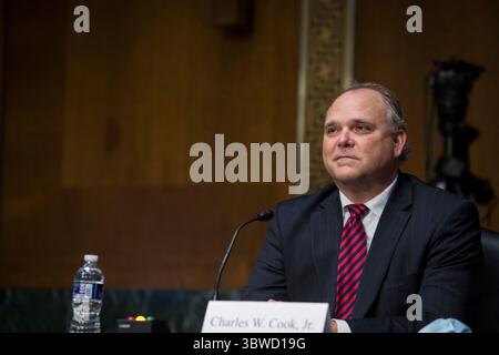9. Dezember 2020, Washington, District of Columbia, USA: Charles W. Cook, Jr. tritt am Mittwoch, 9. Dezember 2020 vor einem Senatsausschuss für Umwelt und öffentliche Arbeiten â€“ SubCommittee on Clean Air and Nuclear Safety Hearing vor, um Mitglied des Board of Directors der Tennessee Valley Authority im Dirksen Senate Office Building am Capitol Hill in Washington, DC zu werden. Beschreibung: Rod Lamkey/CNP (Abbildung: © Rod Lamkey – CNP/CNP via ZUMA Wire) Stockfoto