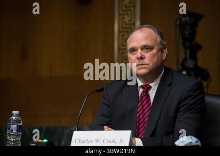 9. Dezember 2020, Washington, District of Columbia, USA: Charles W. Cook, Jr. tritt am Mittwoch, 9. Dezember 2020 vor einem Senatsausschuss für Umwelt und öffentliche Arbeiten â€“ SubCommittee on Clean Air and Nuclear Safety Hearing vor, um Mitglied des Board of Directors der Tennessee Valley Authority im Dirksen Senate Office Building am Capitol Hill in Washington, DC zu werden. Beschreibung: Rod Lamkey/CNP (Abbildung: © Rod Lamkey – CNP/CNP via ZUMA Wire) Stockfoto