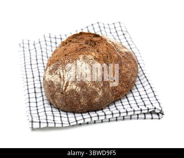 Sauerteig gesäuertes rundes Malzbrot mit verschiedenen Samen Stockfoto