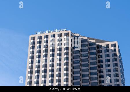 United Healthcare Office Gebäude in der Asylum St in Hartford, CT, USA Stockfoto
