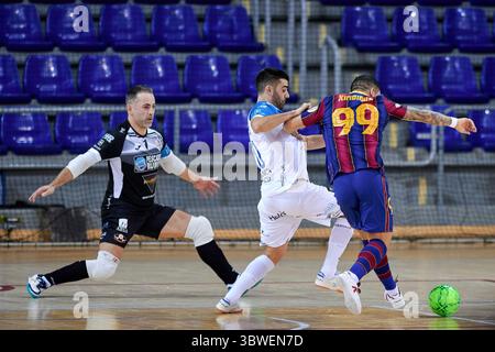 22. Dezember 2020, Barcelona, Spanien: Ximbinha vom FC Barcelona während des LNFS-Spiels zwischen dem FC Barcelona und Pescados Ruben Burela im Palau Blaugrana in Barcelona, Spanien. (Kreditbild: © Gerard Franco/DAX via ZUMA Wire) Stockfoto