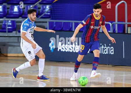 22. Dezember 2020, Barcelona, Spanien: Esquerdinha vom FC Barcelona während des LNFS-Spiels zwischen dem FC Barcelona und Pescados Ruben Burela im Palau Blaugrana in Barcelona. (Kreditbild: © Gerard Franco/DAX via ZUMA Wire) Stockfoto