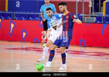 22. Dezember 2020, Barcelona, Spanien: Esquerdinha vom FC Barcelona während des LNFS-Spiels zwischen dem FC Barcelona und Pescados Ruben Burela im Palau Blaugrana in Barcelona. (Kreditbild: © Gerard Franco/DAX via ZUMA Wire) Stockfoto