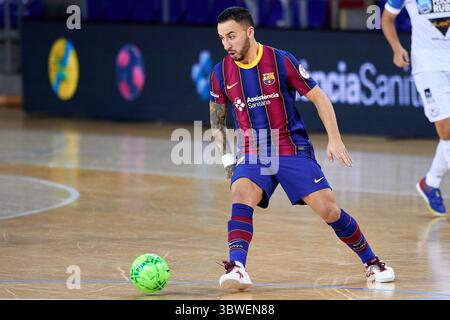 22. Dezember 2020, Barcelona, Spanien: Ximbinha vom FC Barcelona während des LNFS-Spiels zwischen dem FC Barcelona und Pescados Ruben Burela im Palau Blaugrana in Barcelona, Spanien. (Kreditbild: © Gerard Franco/DAX via ZUMA Wire) Stockfoto