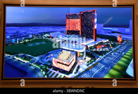 Während der großen Eröffnung des Hilton Resort World Donnerstag, Las Vegas NV/USA. Juni 2021. (Bild: © Gene Blevins/ZUMA Wire) Stockfoto