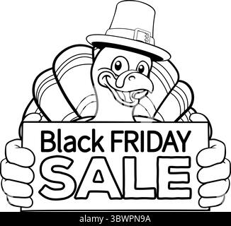 Truthahn Thanksgiving Cartoon Vogel Weihnachtsmaskottchen Stock Vektor