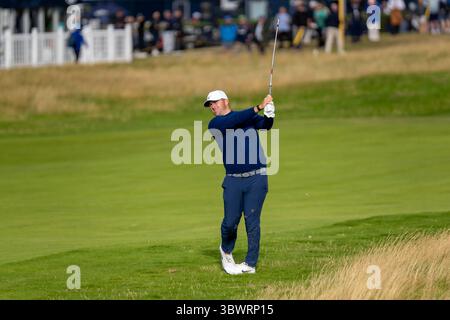 Portrush, Irland. Juli 2025. Chris Gotterup während der ersten Runde der 153. Open Championship bei Royal Portrush. Quelle: Tim Gray/Alamy Live News Stockfoto
