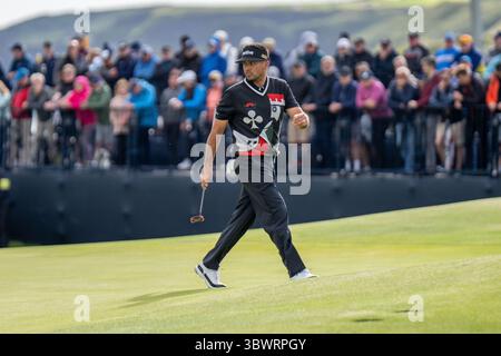 Portrush, Irland. Juli 2025. Während der ersten Runde der 153. Open Championship in Royal Portrush. Quelle: Tim Gray/Alamy Live News Stockfoto