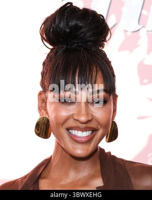 Santa Monica, Usa. Juli 2025. SANTA MONICA, LOS ANGELES, KALIFORNIEN, USA - 16. JULI: Die US-amerikanische Schauspielerin und Model Meagan Good kommt am 16. Juli 2025 auf dem Dach von Calabra im Santa Monica Proper Hotel in Santa Monica, Los Angeles, Kalifornien, USA, zum Lifetime Summer Soiree Event 2025. (Foto: Xavier Collin/Image Press Agency) Credit: Image Press Agency/Alamy Live News Stockfoto