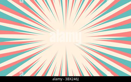 Retro-Hintergrund eines Superhelden-Comics im Pop-Art-Stil. Stock Vektor