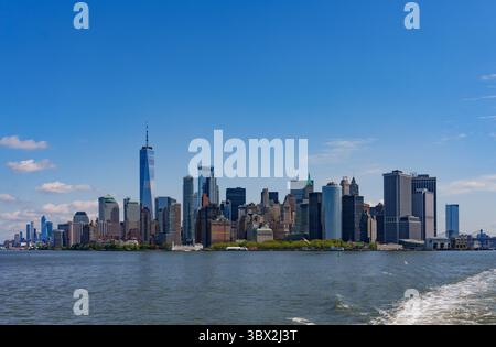 Blick auf Manhattan, New York, USA Stockfoto